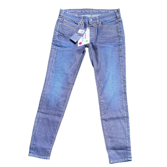 Atelier Notify Bamboo Loose Dark Blue Women's Jeans‎ 27 NWT - Picture 2 of 5
